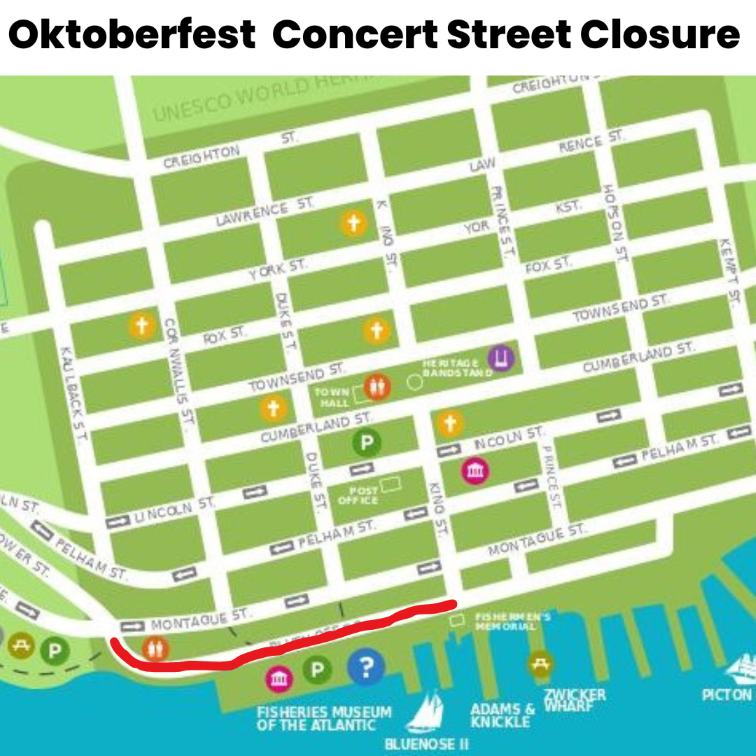 Oktoberefst Concert street closure