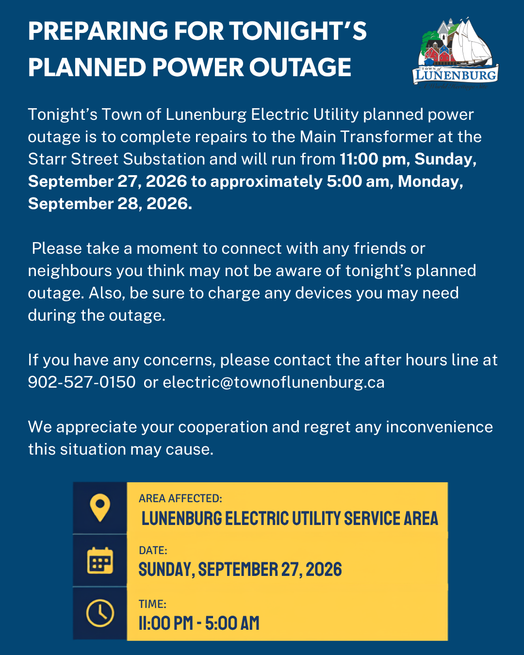 Preparing for Planned Power Outage 1