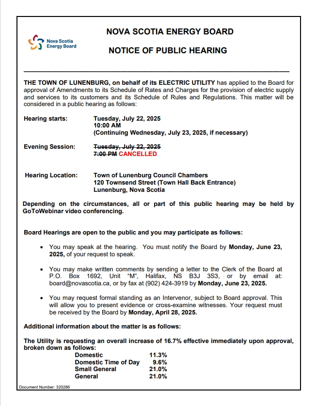 Revised Boared Hearing Notice Page 1
