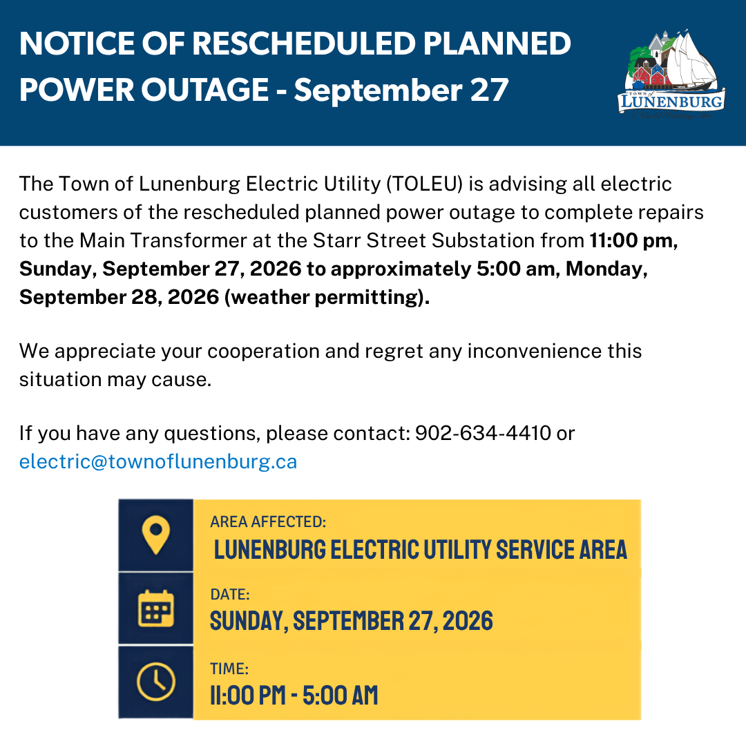 September 27 Planned Power Outage Notice